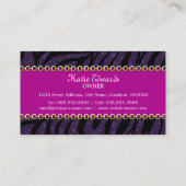 Mode Accessoire en juwelen Visitekaartje (Achterkant)