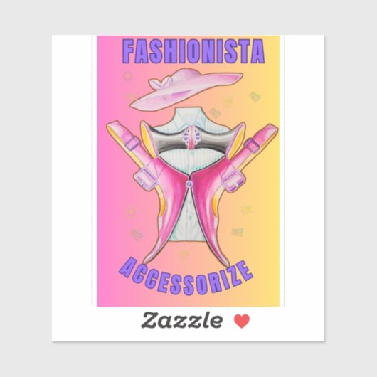 Mode-accessoires damessticker sticker (Vel)