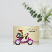 Mode Accessoires Purpose Jewelry Paars Gold 2 Visitekaartje (Staand voorkant)