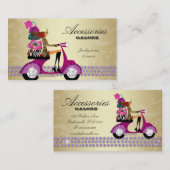 Mode Accessoires Purpose Jewelry Paars Gold Reg Visitekaartje (Voorkant / Achterkant)