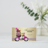 Mode Accessoires Purpose Jewelry Paars Gold Reg Visitekaartje (Staand voorkant)