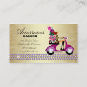 Mode Accessoires Purpose Jewelry Paars Gold Reg Visitekaartje (Achterkant)