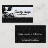Mode Accessoires & Sieraden Zwart & Wit Visitekaartje (Voorkant / Achterkant)
