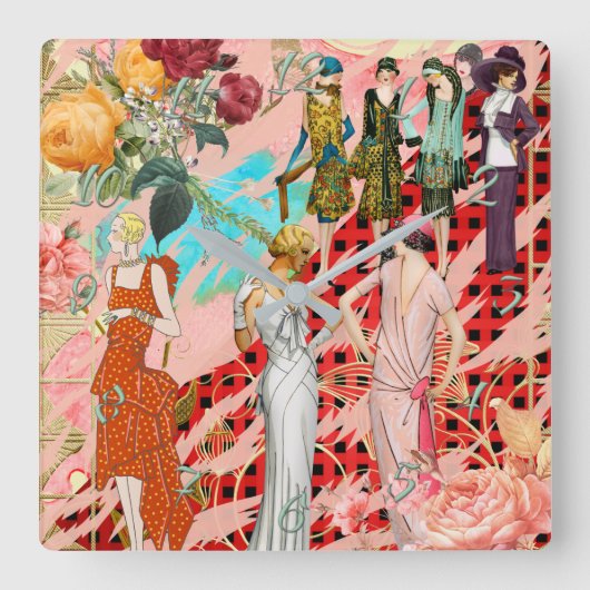  Mode Acrylwandklok Vierkante Klok (Voorkant)