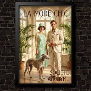 Mode-advertenties uit de jaren 20 poster