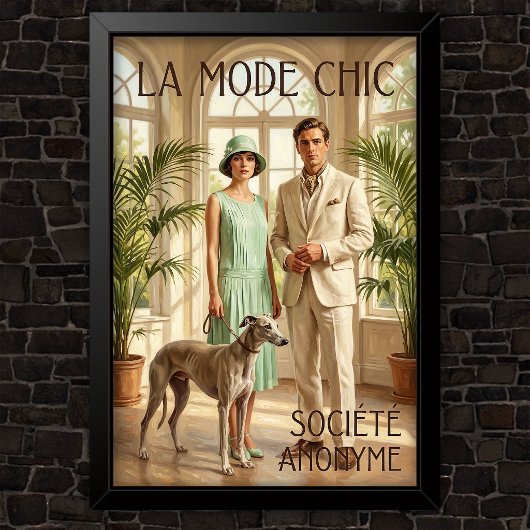 Mode-advertenties uit de jaren 20 poster