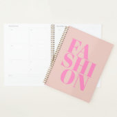 Mode Afdrukpreppy Peach roze Typografie Planner (Display)