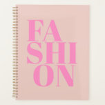 Mode Afdrukpreppy Peach roze Typografie Planner<br><div class="desc">Mode - typografie - perzik en roze.</div>