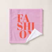 Mode Afdrukroze esthetische preppy modern decor Bad Handdoek (Wasdoekje)