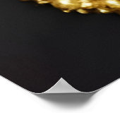 Mode-Afrikaanse goudgroene juwelen Poster (Hoek)