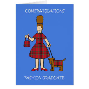 Mode Afstuderen Cartoon Lady