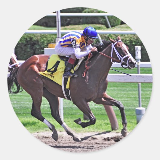 Mode Alert wint Schuylerville Ronde Sticker (Voorkant)