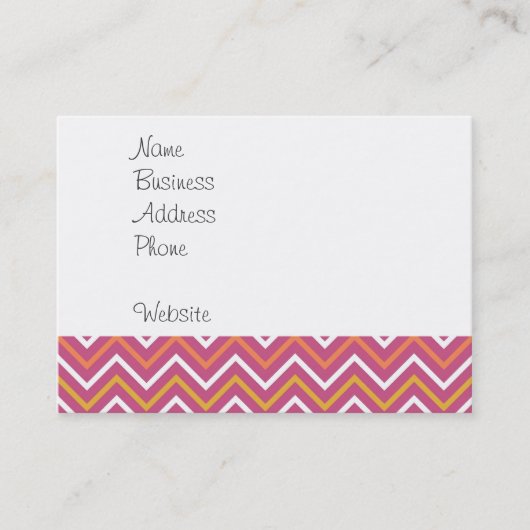 Mode Altijd in stijl 1900 Vrouwen op Chevron Visitekaartje (Voorkant)