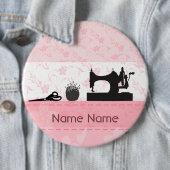 Mode Antiek naaigarnmachines Ronde Button 6,0 Cm (In situ)