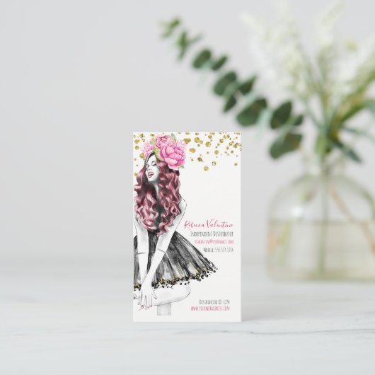 Mode Apparel Cosmetics Salon Visitekaartje (Staand voorkant)