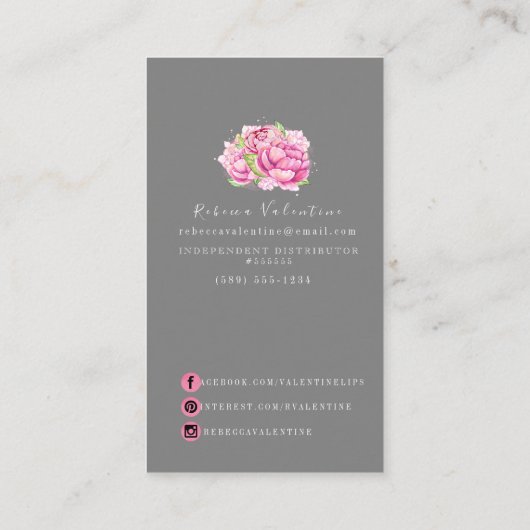 Mode Apparel Cosmetics Salon Visitekaartje (Achterkant)