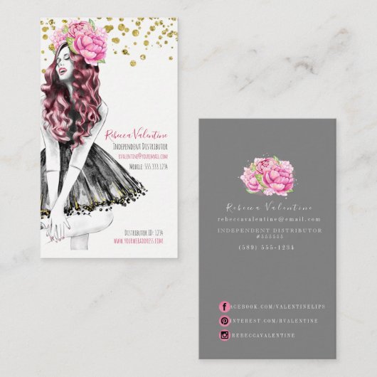 Mode Apparel Cosmetics Salon Visitekaartje (Voorkant / Achterkant)