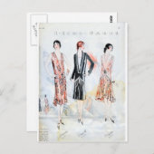 Mode, april 1928 briefkaart (Voorkant / Achterkant)