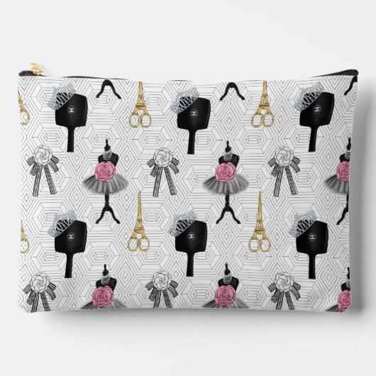 Mode Atelier Cosmetictas met Geometrisch Design Etui (Voorkant)