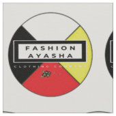 Mode Ayasha Medicine Wheel Logo Stof (Close Up)
