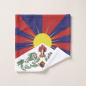 Mode badkamer Tibet en Tibetaanse vlag / Himalaya Bad Handdoek (Wasdoekje)