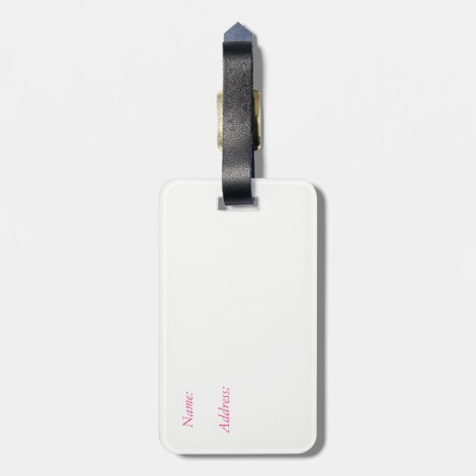 Mode bagagelabel (Achterkant verticaal)