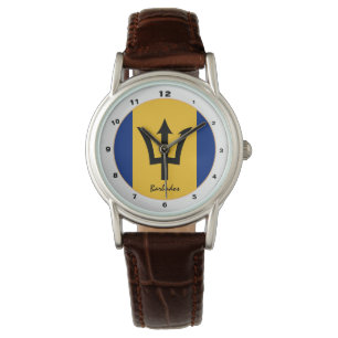 Mode Barbados Flag & Barbados trendy Horloge