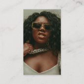 Mode Beauty Blogger Content Creator Volledige foto Visitekaartje (Voorkant)