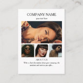 Mode Beauty Business 5 foto's Social Media Visitekaartje (Voorkant)