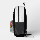 MODE & BEAUTY witte top Bedrukte Rugzak (Rechts)