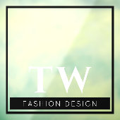 Mode Bedrijfsbord Transparant Zwart Raamsticker (Vel 3)