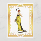  Mode Begin jaren 1900 Hollywood Gown Briefkaart (Voorkant)