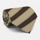 Mode Beige Brown Stropdas (Opgerold)