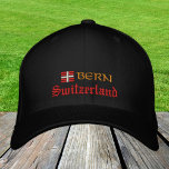 Mode Bern en Zwitserland / Zwitserse vlagpatriotte Geborduurde Pet<br><div class="desc">Ingeborduurde Petten: Zwitserland & Bern,  Zwitserse mode honkbal/vrachtwagenhoeden voor Zwitserse patriotten - houd van mijn land,  reizen,  vakantie/sportfans</div>
