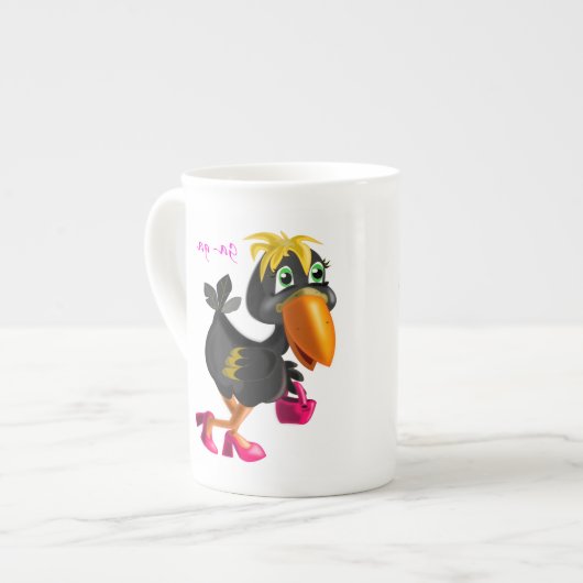Mode Bird Beach Towel - Fun - Aangepaste kleuren Porselein Kop (Links)