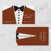 Mode Black Stropdas Event Tuxedo Suit Elegant Mode Visitekaartje (Voorkant / Achterkant)