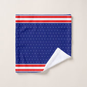 Mode Blauw Rood & Wit Bad Handdoek (Wasdoekje)