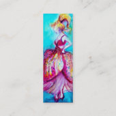 MODE Blauwe groene spuiten voor JONG GIRL Mini Visitekaartje (Achterkant)