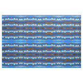 Mode blauwe pulsstrips stof (Fat Quarter)