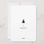 Mode Blauwschoen naar waterverf Feestdagenkaart (Achterkant)