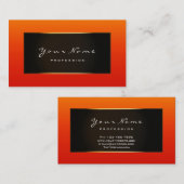 Mode Blogger ingelijst Zwart Lijst Goud Sinaasappe Visitekaartje (Voorkant / Achterkant)