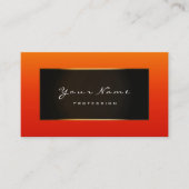 Mode Blogger ingelijst Zwart Lijst Goud Sinaasappe Visitekaartje (Voorkant)