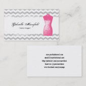 Mode Blogger Moderne Contact Visitekaartje (Voorkant / Achterkant)