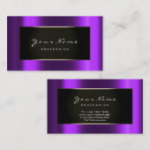 Mode Blogger omhuld zwart Gold Paars Violet Visitekaartje (Voorkant / Achterkant)