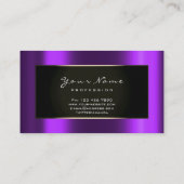 Mode Blogger omhuld zwart Gold Paars Violet Visitekaartje (Achterkant)