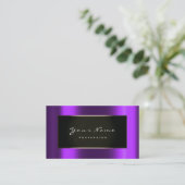 Mode Blogger omhuld zwart Gold Paars Violet Visitekaartje (Staand voorkant)