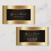 Mode Blogger omhuld zwart Lijst Gold Lux Visitekaartje (Voorkant / Achterkant)