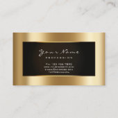 Mode Blogger omhuld zwart Lijst Gold Lux Visitekaartje (Achterkant)