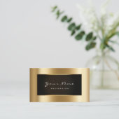 Mode Blogger omhuld zwart Lijst Gold Lux Visitekaartje (Staand voorkant)