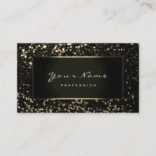 Mode Blogger omhuld zwart Lijst Sepia Glitter Visitekaartje